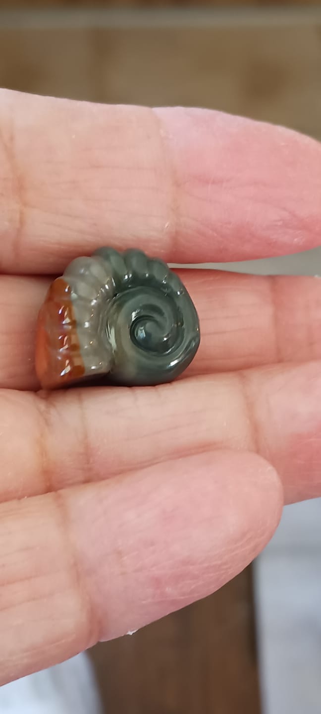 Customer photo review of Natural Crystal Carving Alashan Agate Conch