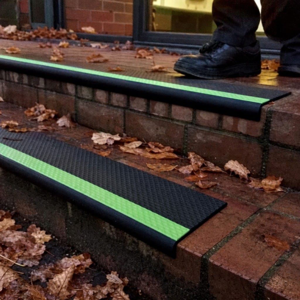 Customer photo review of PVC Anti Slip Stair Nosing 62.5x35mm Safety Edge Protection