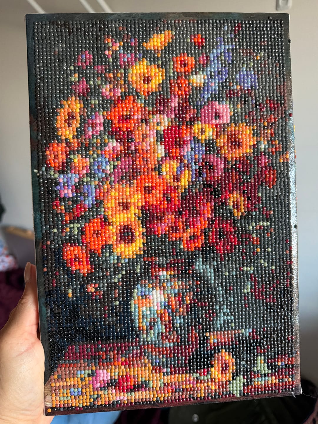 Customer photo review of Wildflower Bouquet Ornate Vase (Diamond Painting)