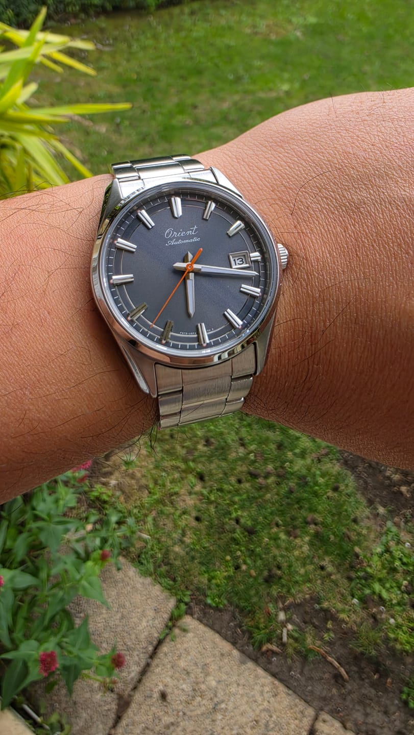 Customer photo review of Reloj Orient Automatic RA-AC0R04N 75th Anniversary Zafiro 38,5mm