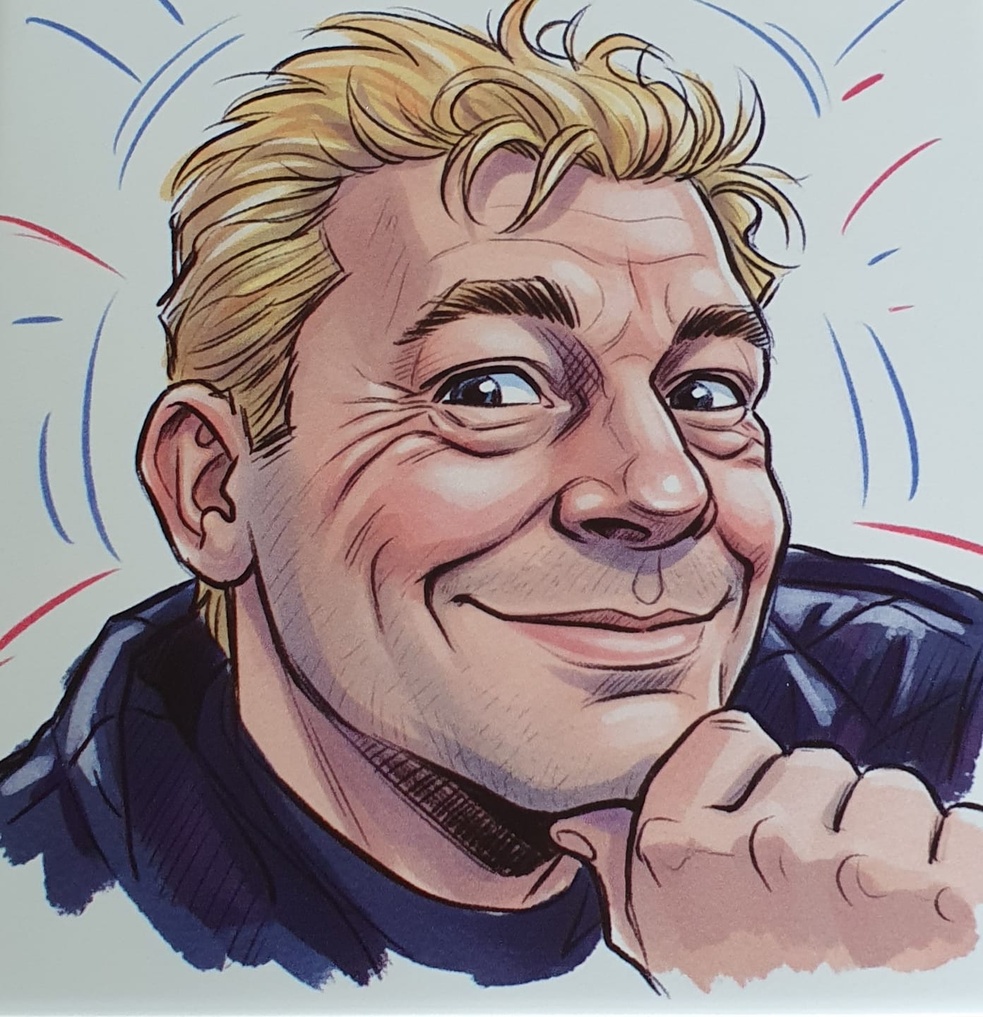 Customer photo review of Jouw Foto in Karikatuur Stijl - Gepersonaliseerde Tegel