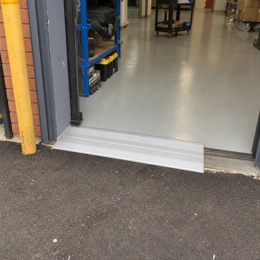 Customer photo review of Aluminium Floor Ramp 10mm 12mm Anodised Vehicle Access Transition