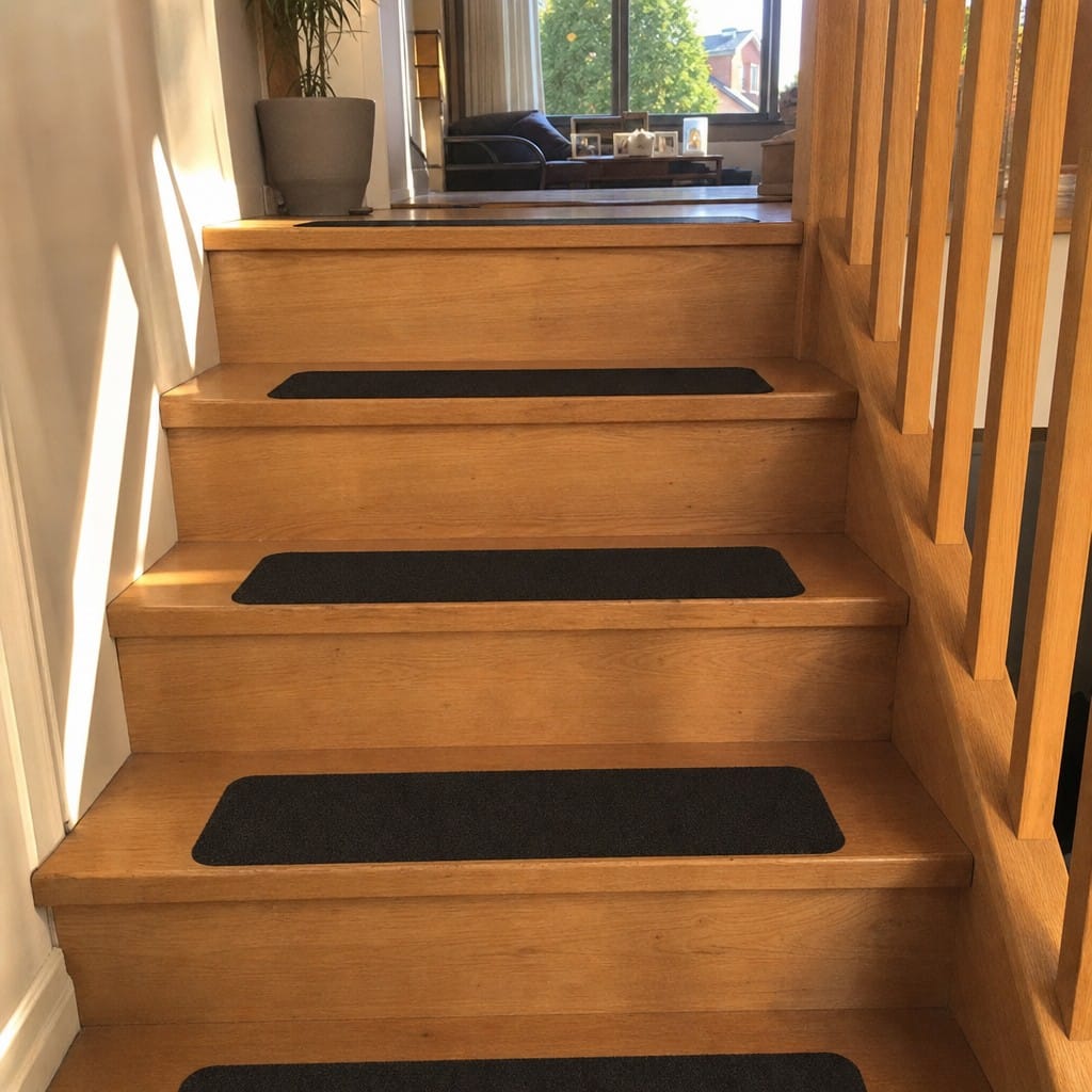 Customer photo review of Self-Adhesive Anti-Slip Stair Tread 150mm × 610mm | 6 Colour Options