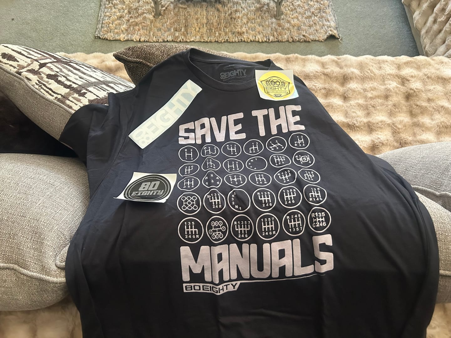 Customer photo review of 80Eighty® Save The Manuals Shirt