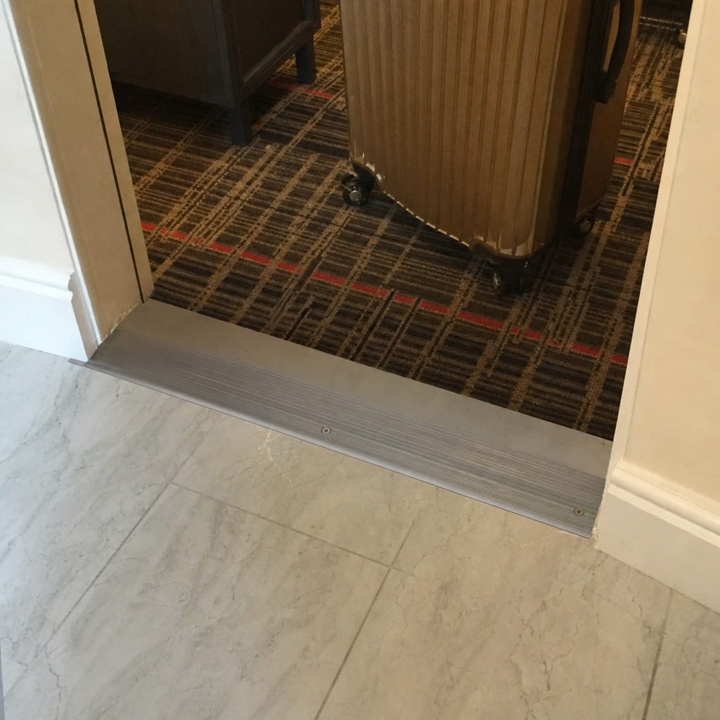 Customer photo review of Carpet Bar 60mm Aluminium Strip 8mm Low Profile 0.9m 2.7m