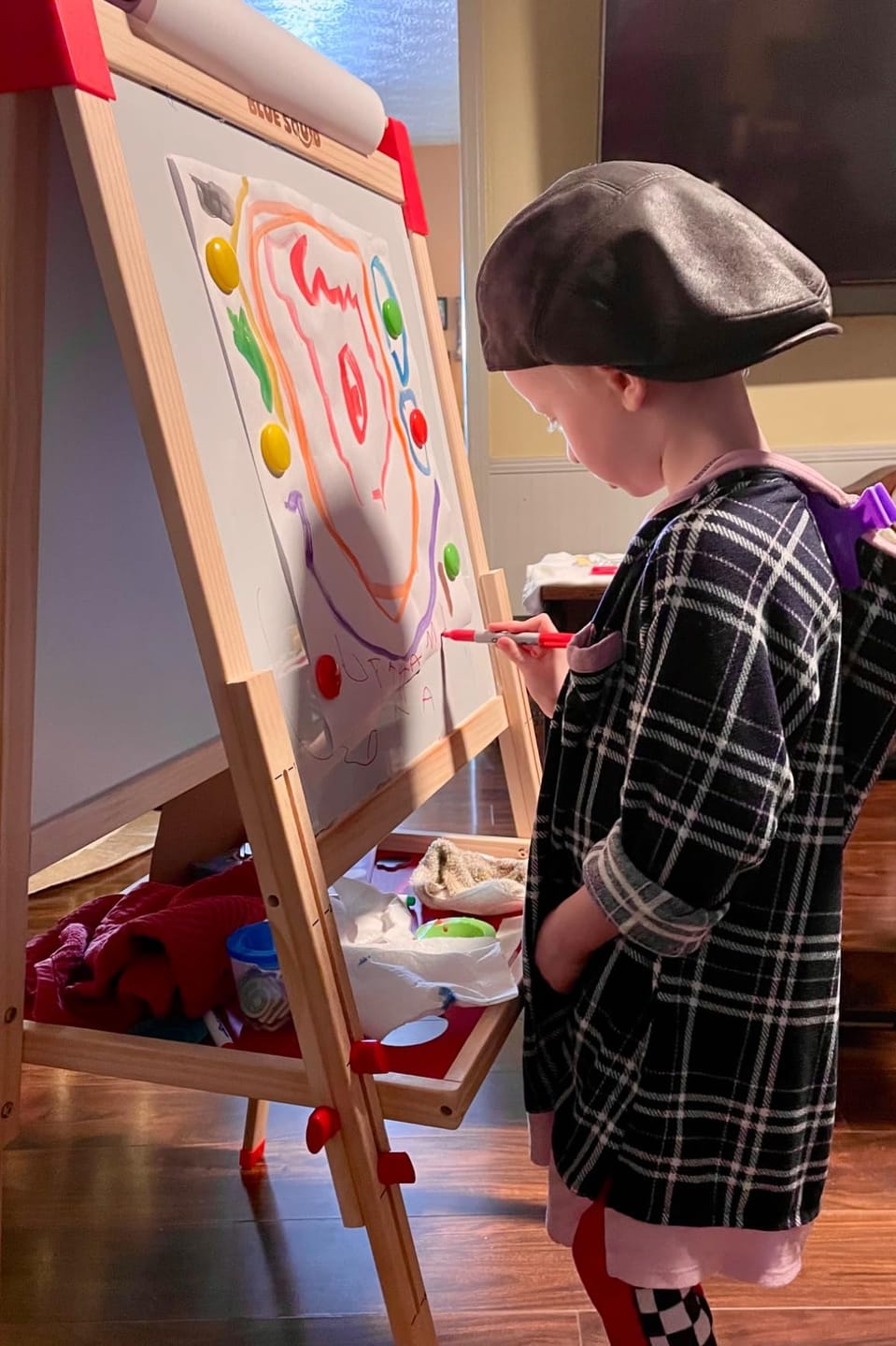 Customer photo review of Art Easel with 100+ Accessories