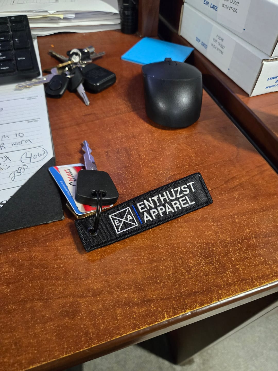 Customer photo review of BLUE LINE KEY TAG