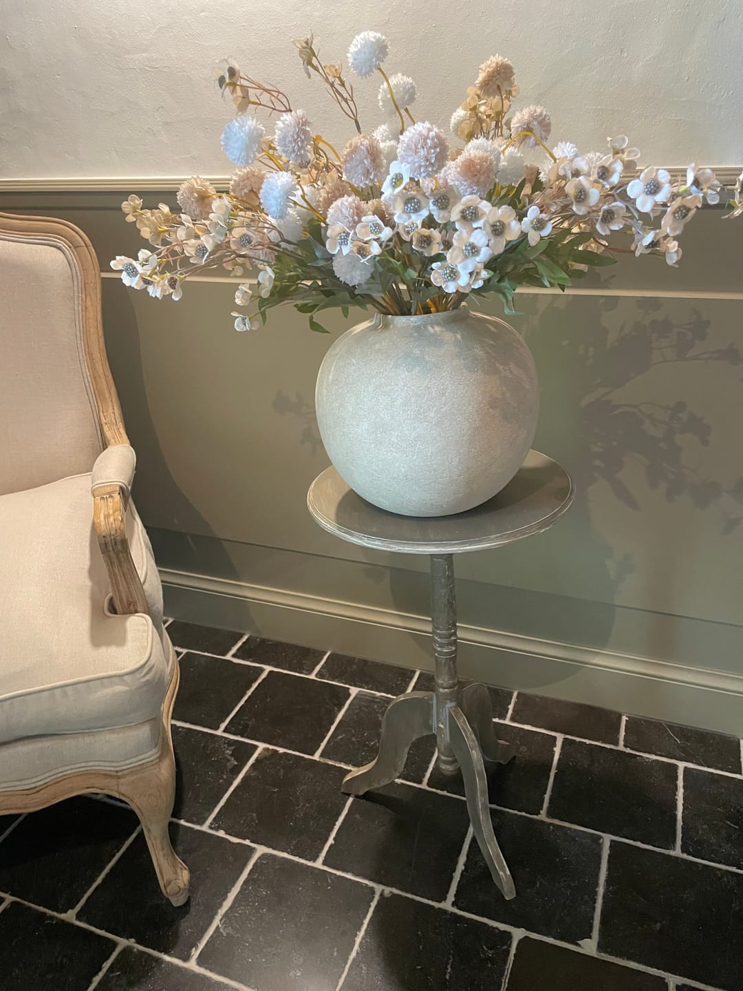 Customer photo review of Wax Arrangement - Beige mix