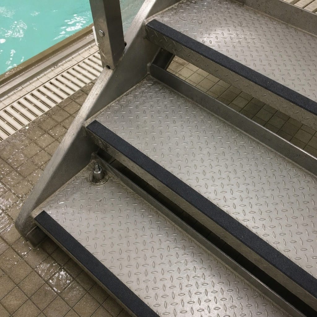 Customer photo review of Conformable Anti-Slip Tape | Aluminium Foil Backed | Diamond Plate & Curved Surfaces