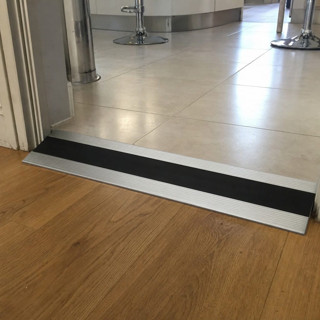 Customer photo review of Aluminium Ramp 68x13mm Vinyl LVT Transition Profile 2.7m