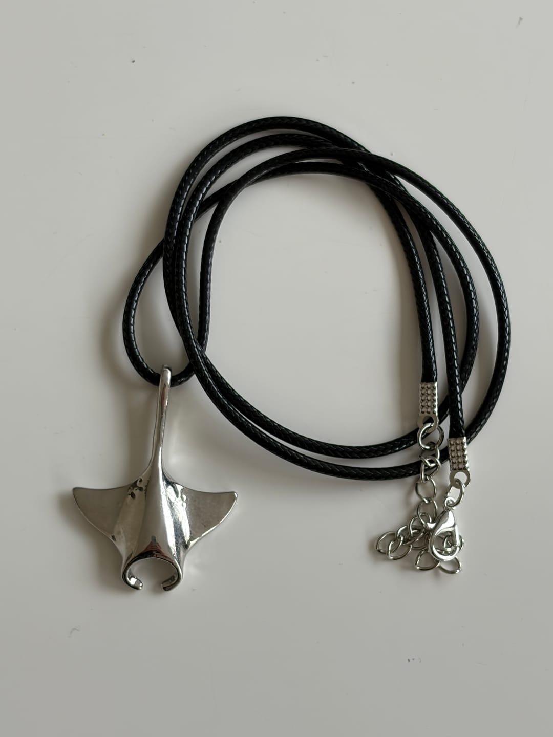 Customer photo review of Manta Ray Necklace