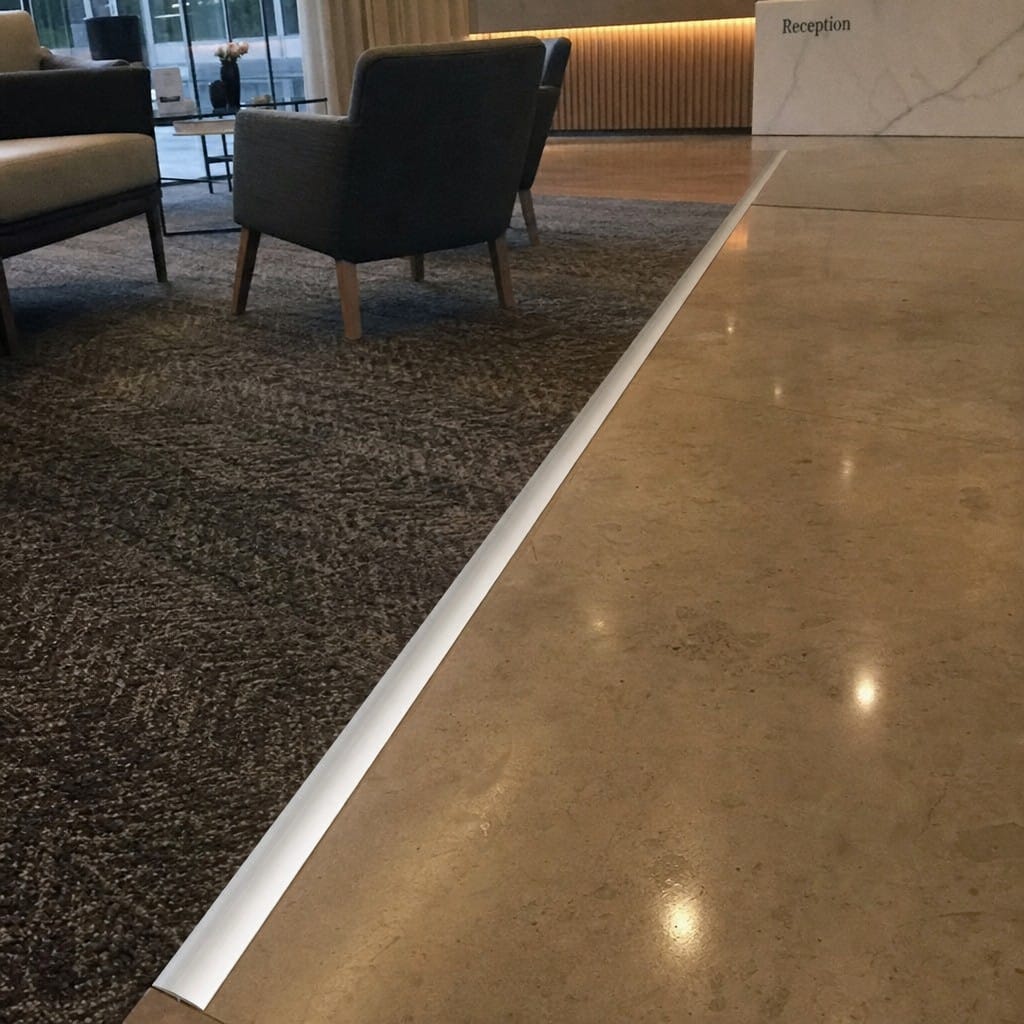 Customer photo review of Aluminium T Profile Strip 14x8mm Anodised Floor Transitions - 2.5m