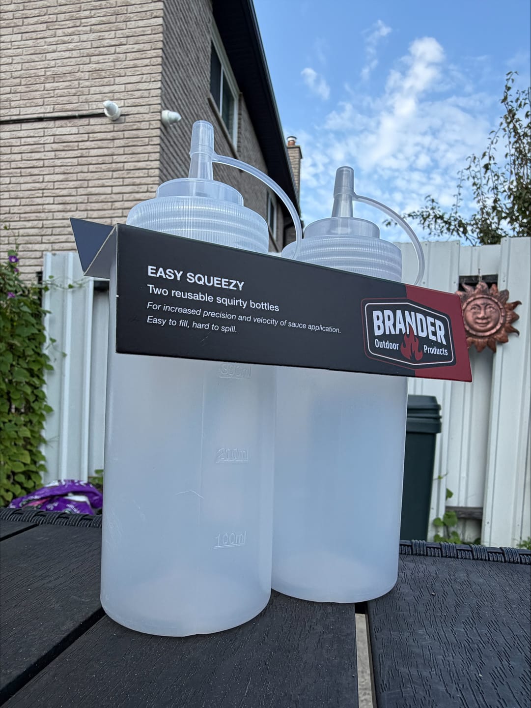 Customer photo review of Brander Easy Squeezy Sauce Bottles