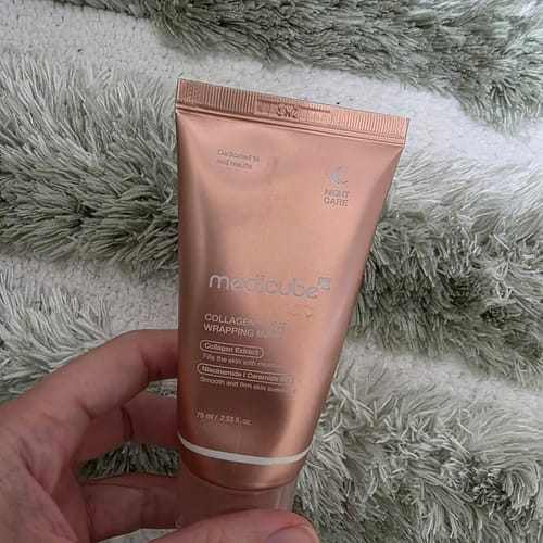 Customer photo review of Collagen Night Wrapping Mask