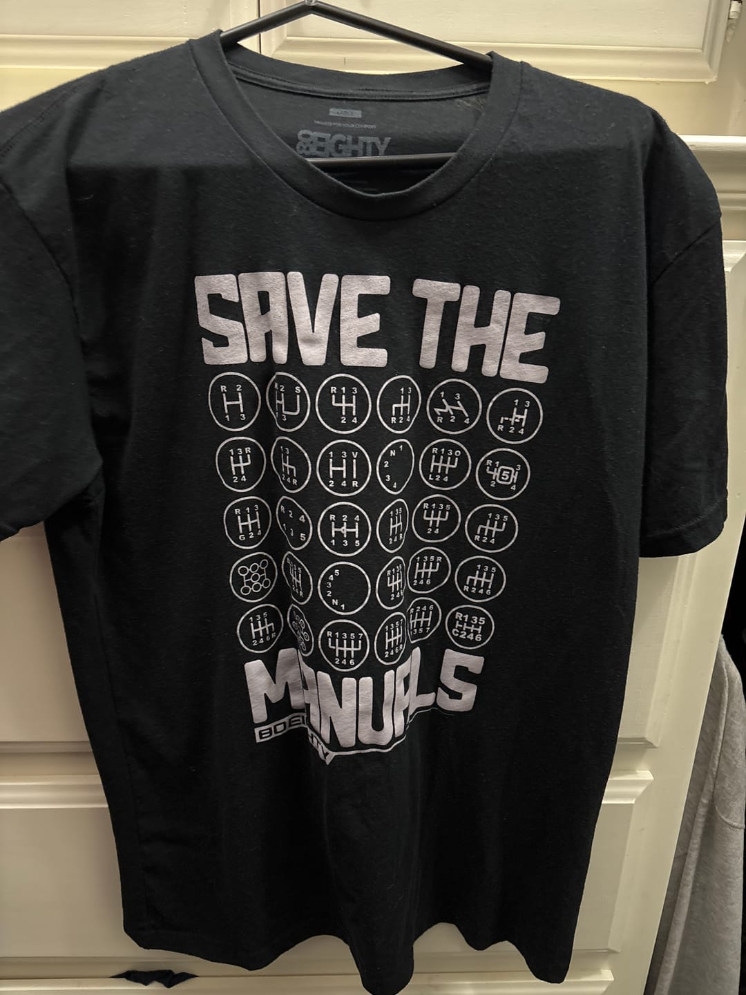 Customer photo review of 80Eighty® Save The Manuals Shirt
