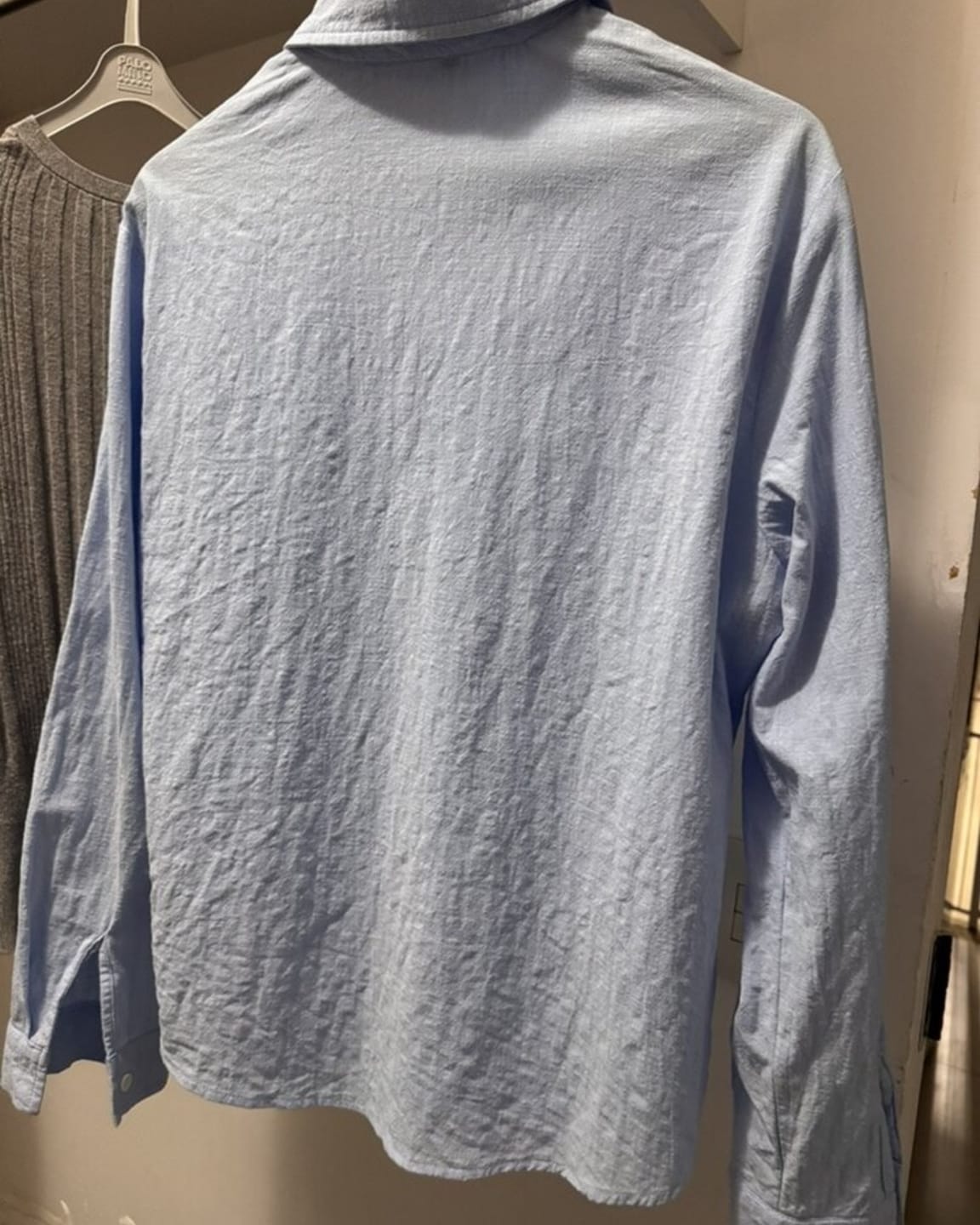 Customer photo review of Men's Long Sleeve Button-Up Shirt