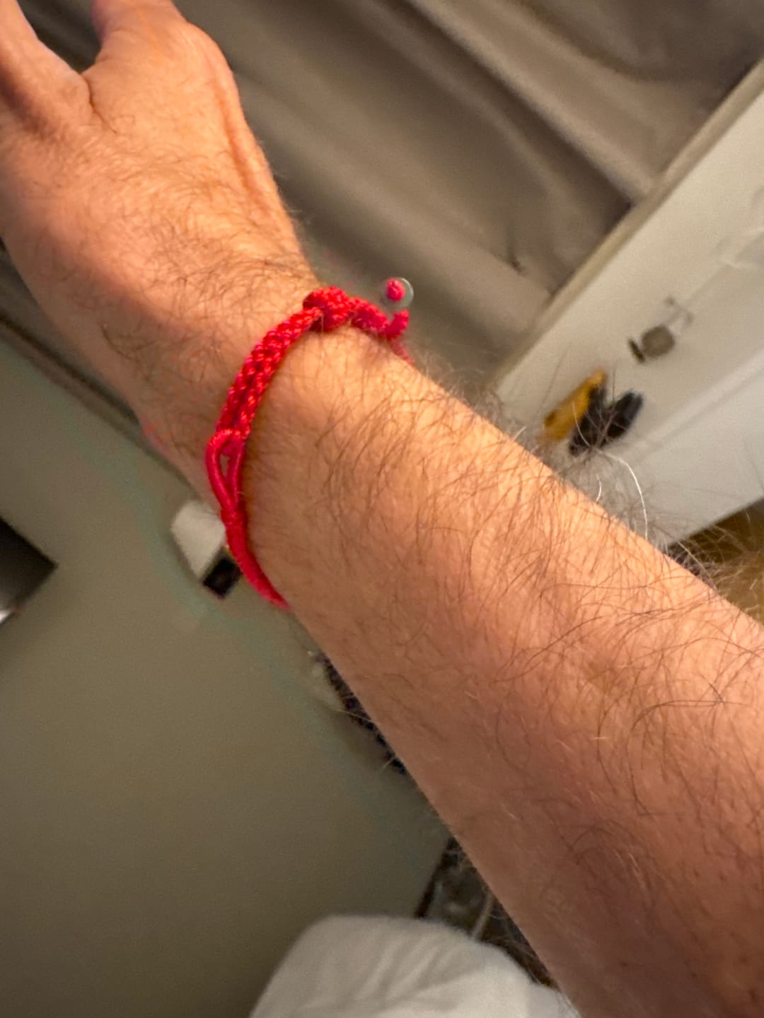 Customer photo review of Buddha Stones Rotes Jade-Verbindungsarmband