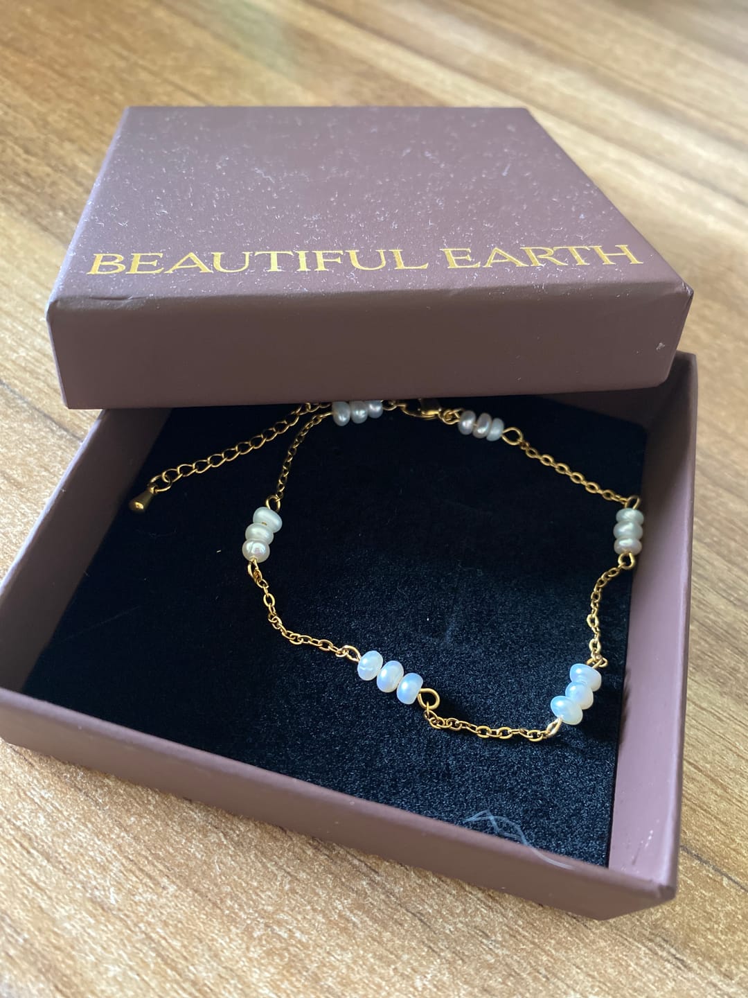 Customer photo review of Alena Pearl Anklet