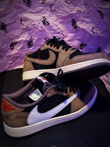 Customer photo review of Air Jordan 1 Low Travis Scott