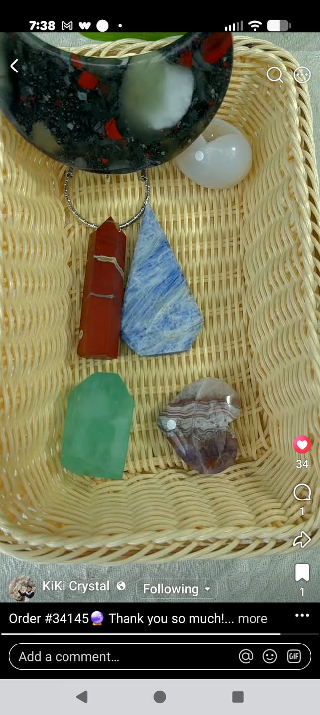 Customer photo review of Imperfect Crystal Mystery Box