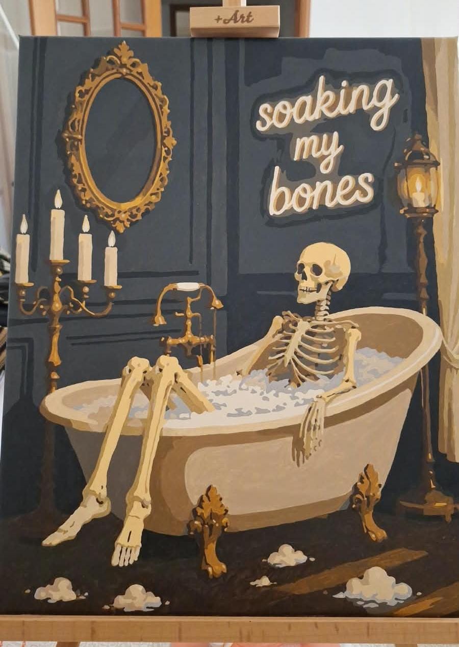 Customer photo review of Soaking My Bones | Paint by Number