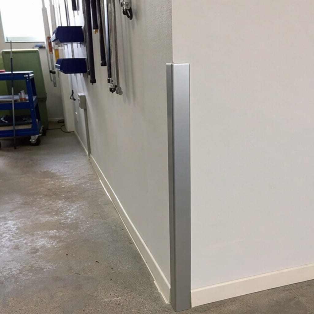 Customer photo review of Aluminium Corner Edge Protection Trim – Self-Adhesive Wall & Floor Edge Guard 1.5m