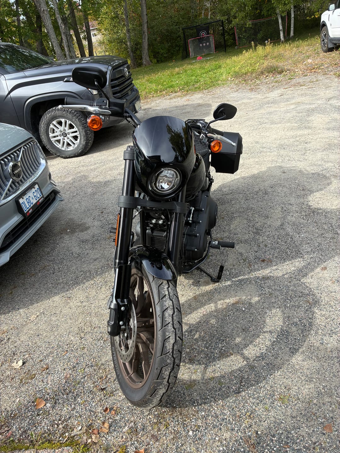 Customer photo review of Viking Darkin Motorcycle Fairing For Harley Softail Low Rider S FXLRS Gloss Black