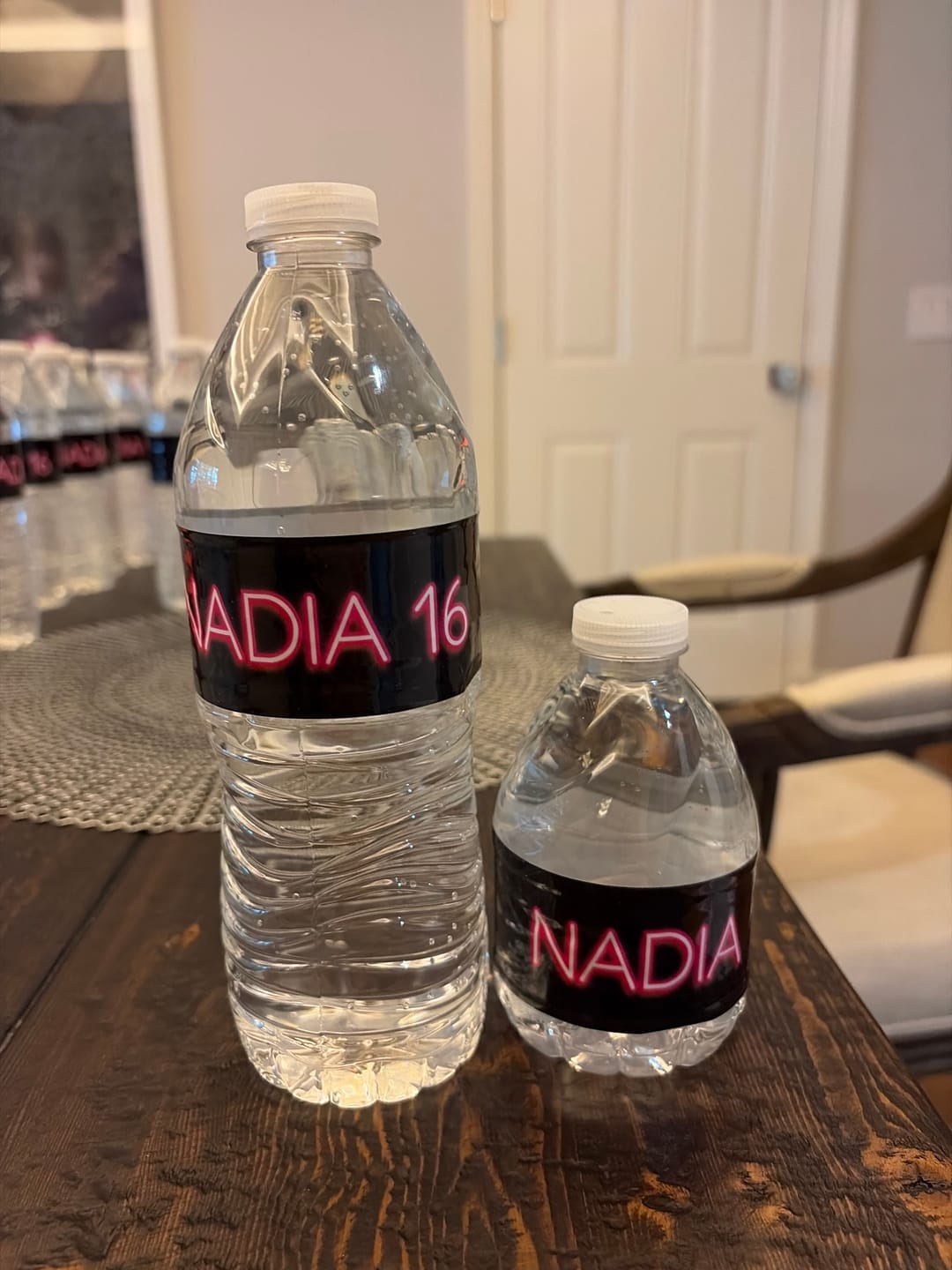 Customer photo review of Custom Water Bottle Bands – 8.5" x 1.5" | Printed on 3M Vinyl