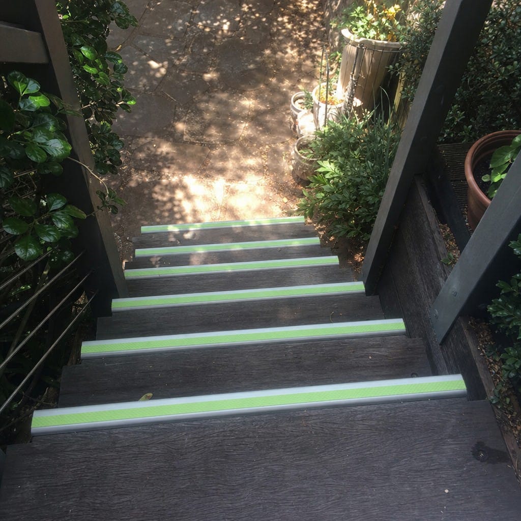 Customer photo review of Anti Slip Stair Nosing 70x40mm Aluminium Indoor Outdoor