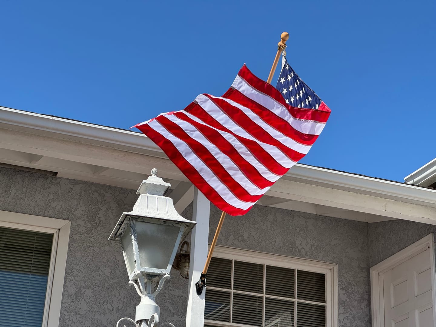 Customer photo review of 3' x 5' American Flag Set