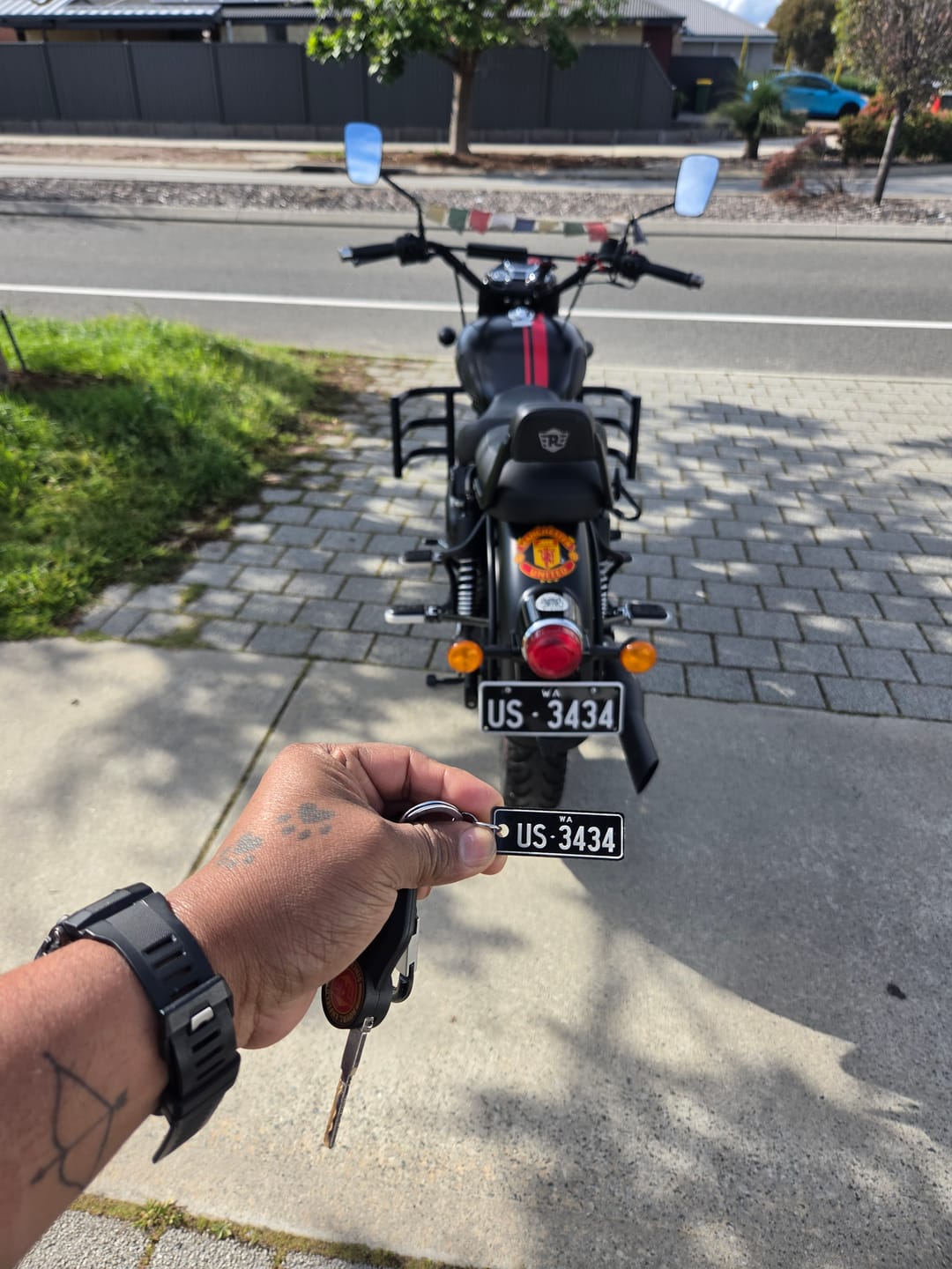 Customer photo review of Custom Design Keychain 🔑