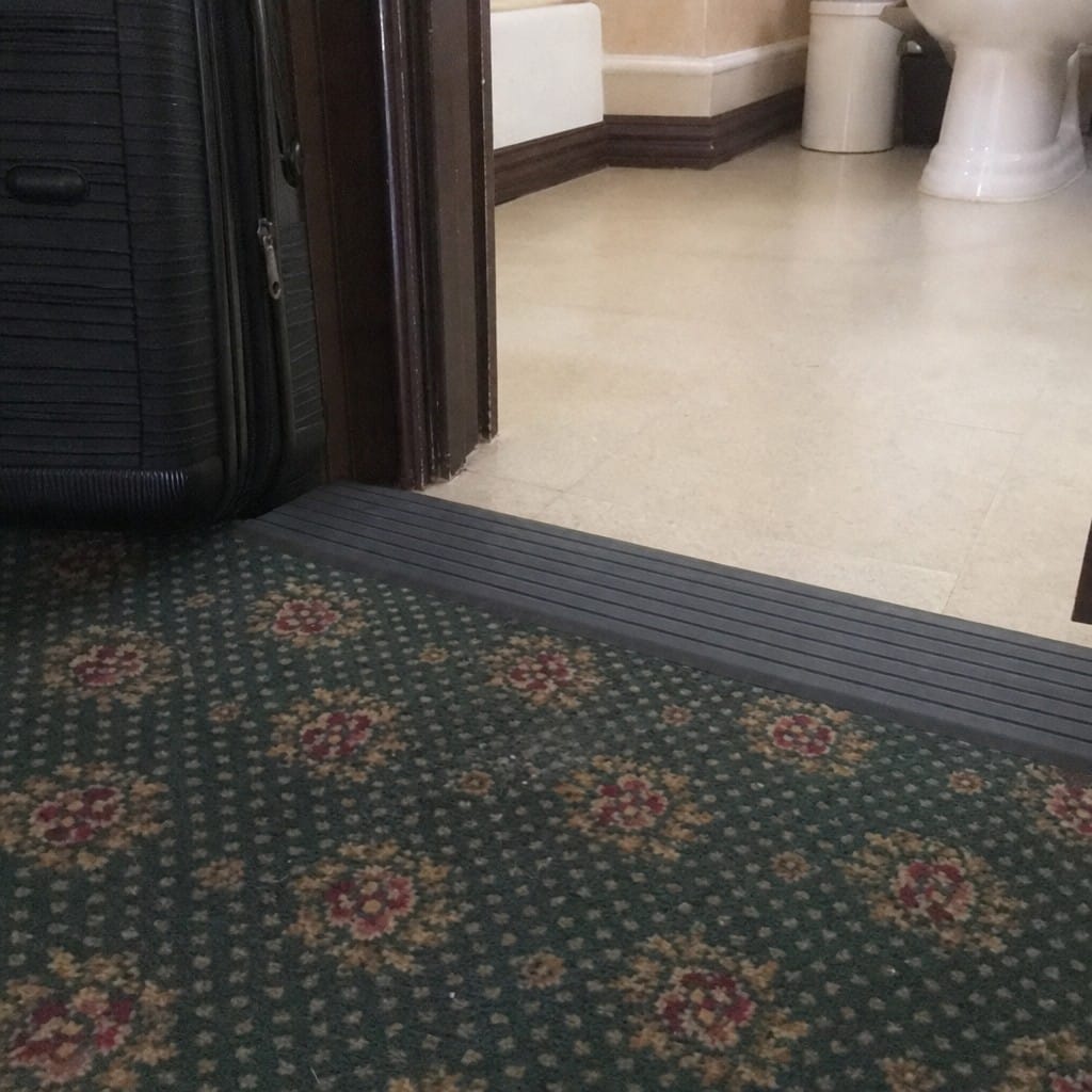 Customer photo review of Carpet Ramp 46x11mm PVC Floor Strip 2m Chemical Resistant