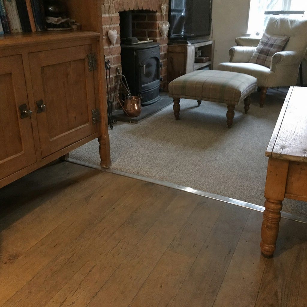 Customer photo review of 37mm Polished Aluminium Carpet Cover Strip 2.7m 0.9m