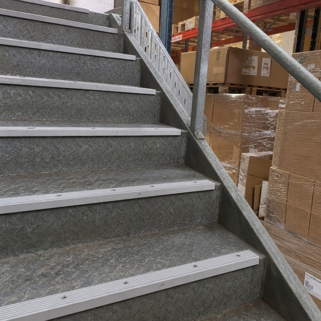 Customer photo review of Anodised Aluminium Non-Slip Ribbed Stair Nosing Edge Trim 40 x 20mm | 900mm & 2.7m Lengths | 5 Colours