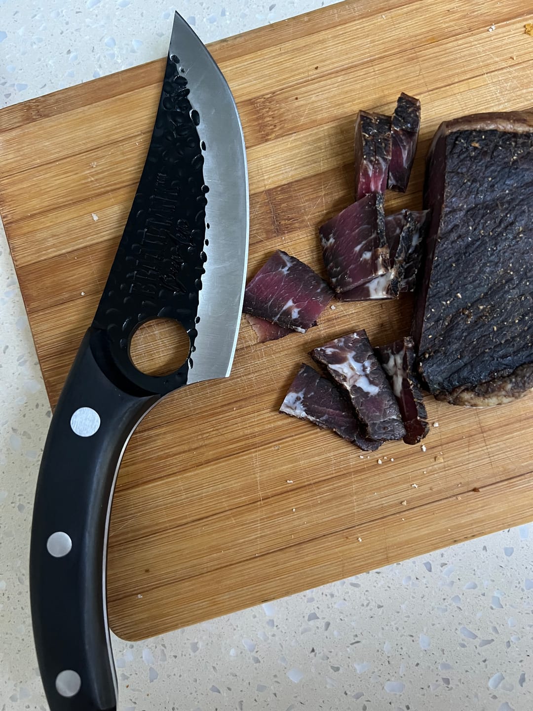 Customer photo review of BRAAIPLANK™ "BEENLEM" HAMMER FORGED BONING KNIFE