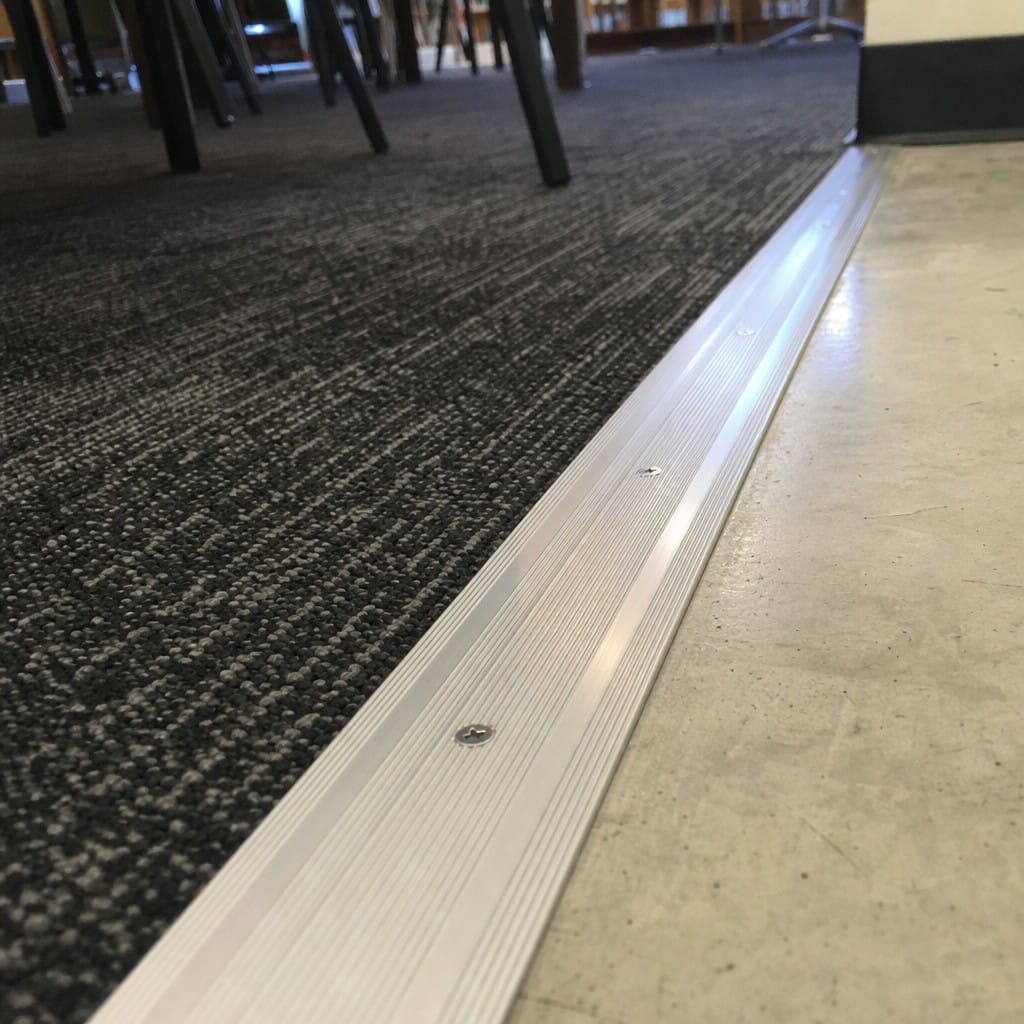 Customer photo review of Screw Fit Aluminium Cover Strip 60mm Wide for Floor Transitions