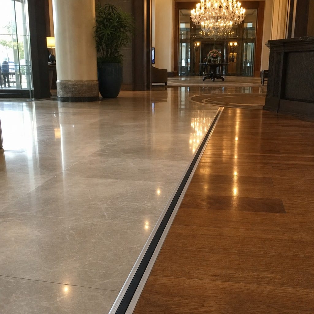 Customer photo review of Aluminium Medium Duty Movement Joint 10mm 12mm Polyurethane 2.5m