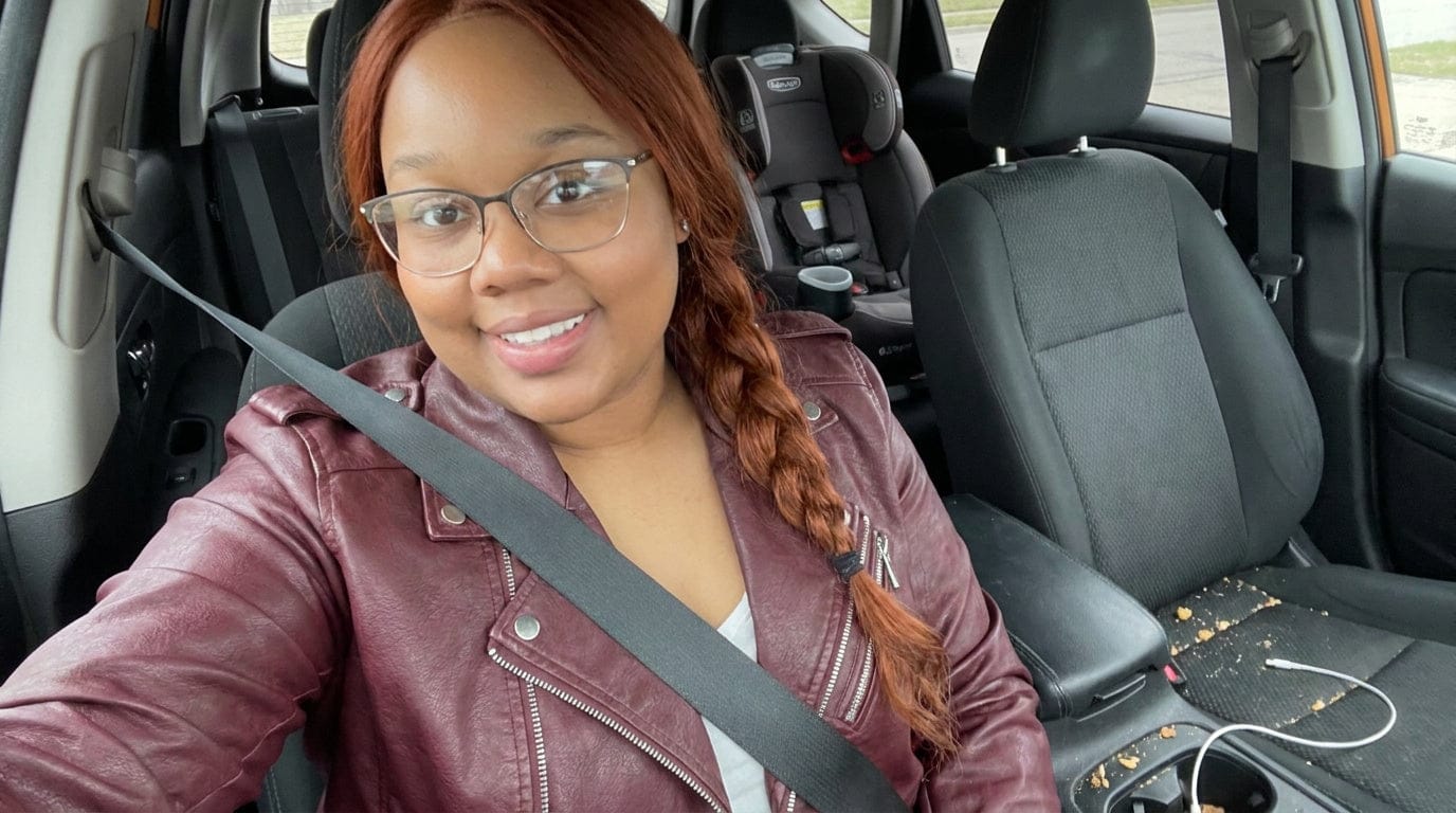 Customer photo review of Timeless Leather Jacket With Stand Collar And Belt