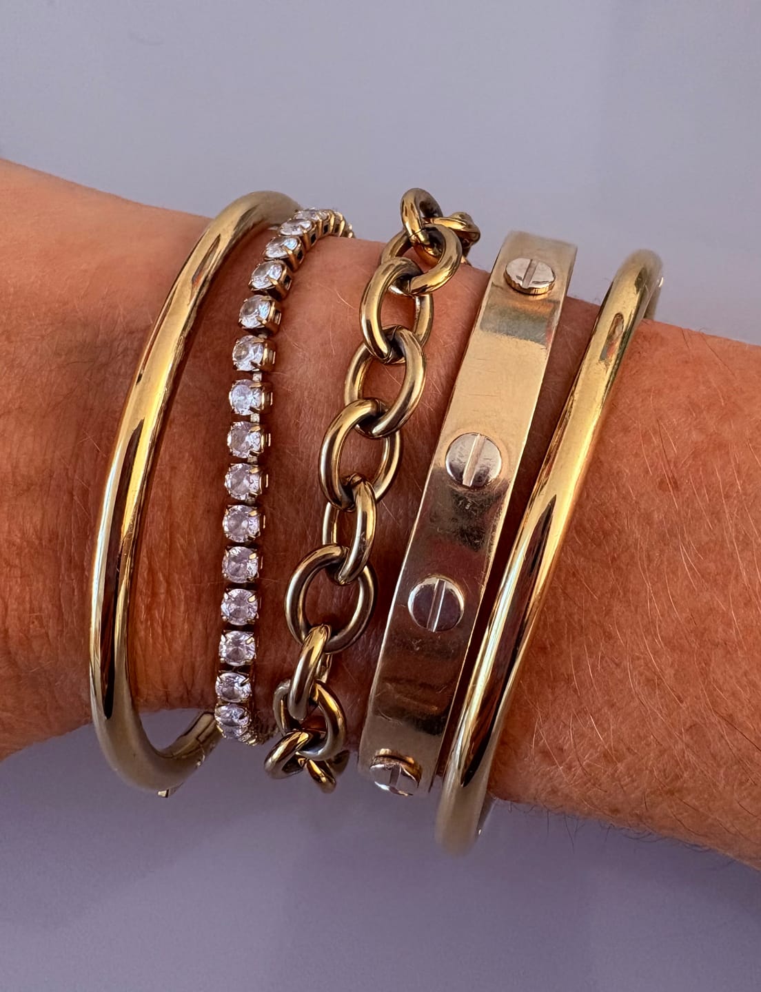 Customer photo review of Classic Oval Bangle