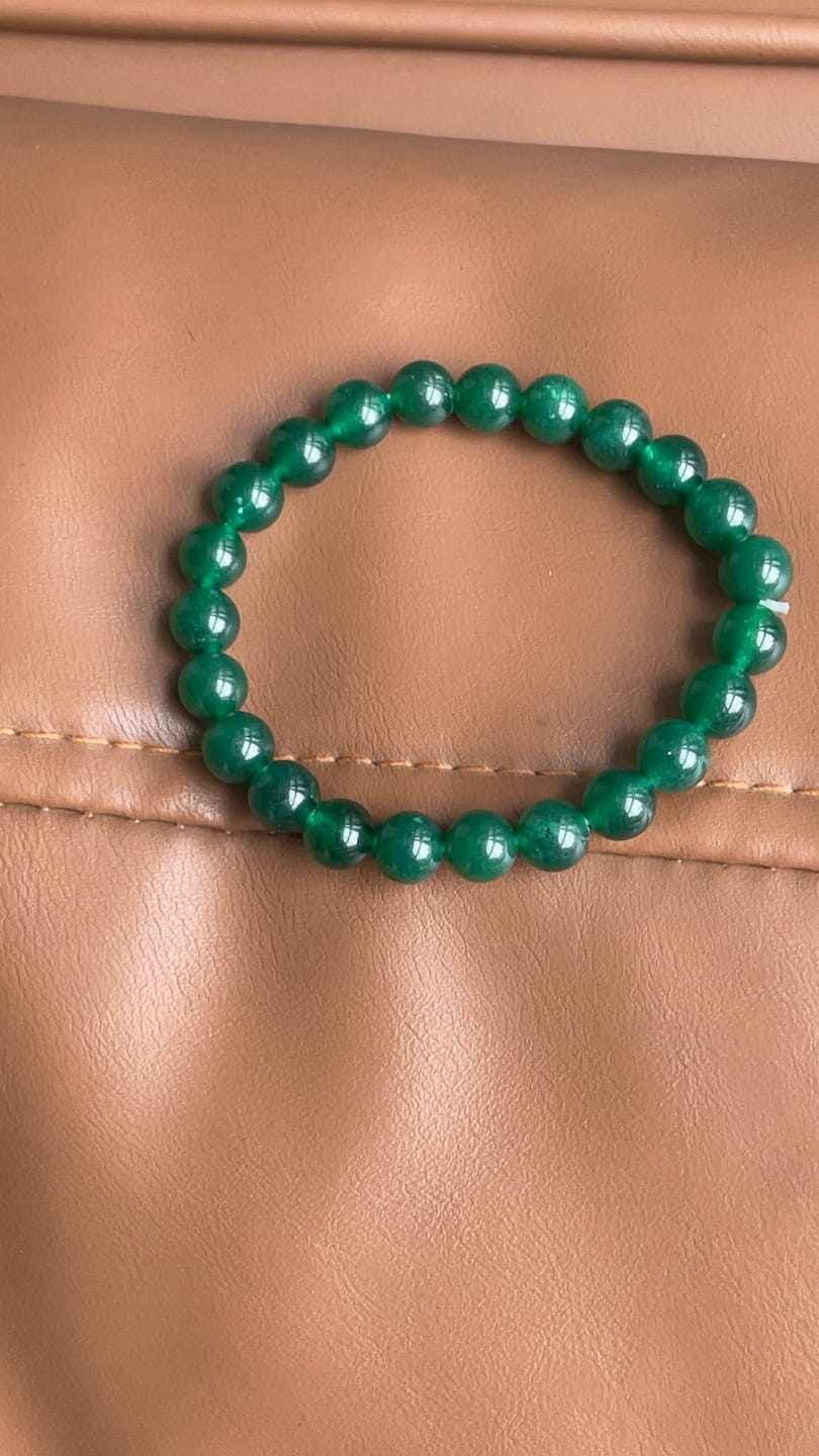 Customer photo review of Natural Green Jade Crystal Bracelet – Vastu Remedy for Abundance & Protective Harmony | 8mm Beads