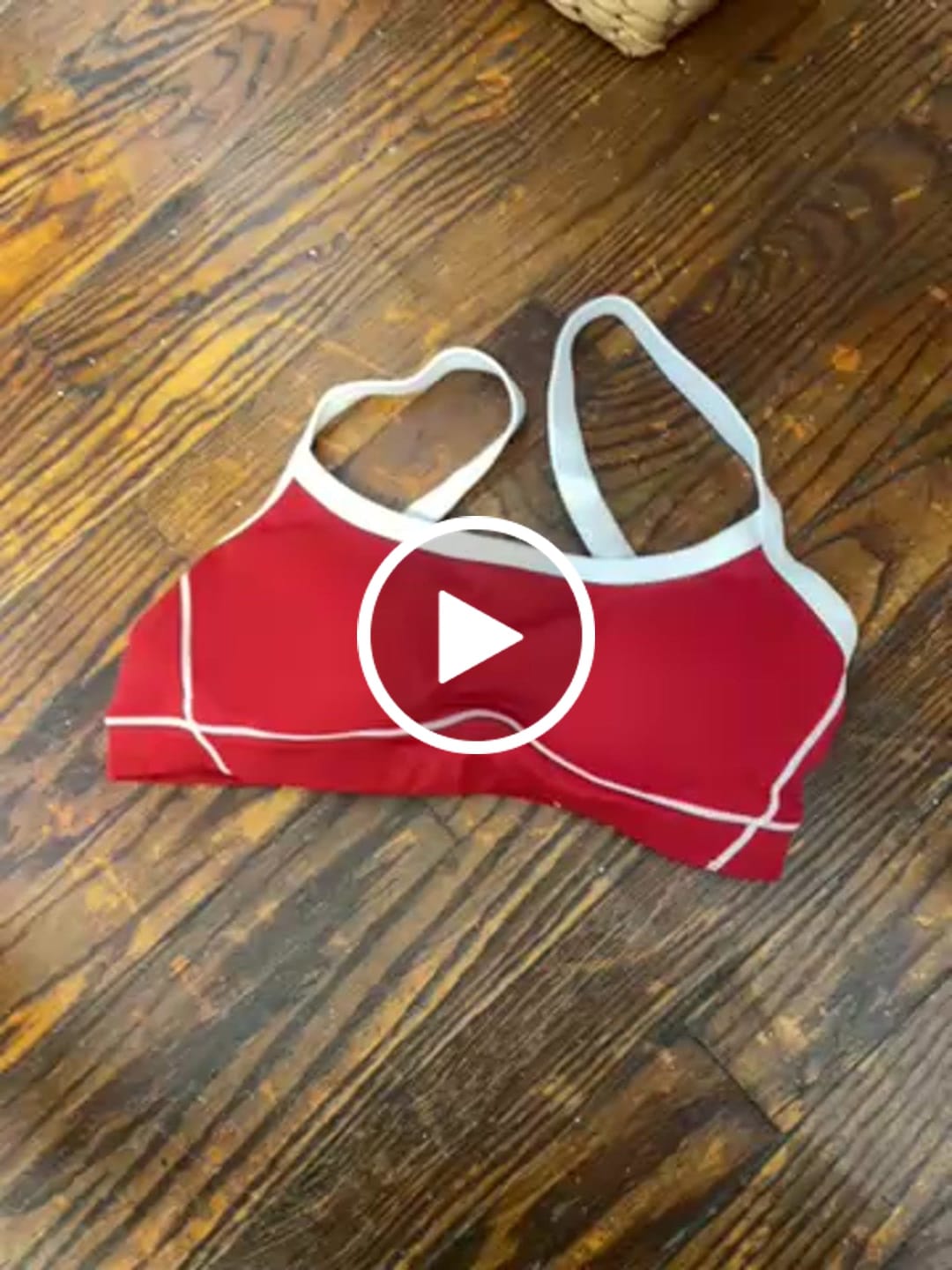 Customer video review of Contrast Sports Bra