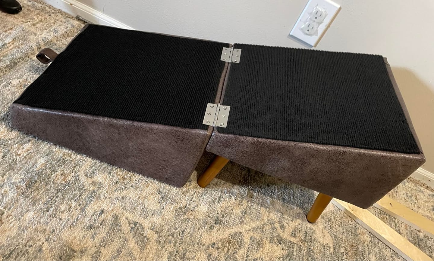 Customer photo review of 2-in-1 Foldable Dog Stairs Ramp for Bed and Couch