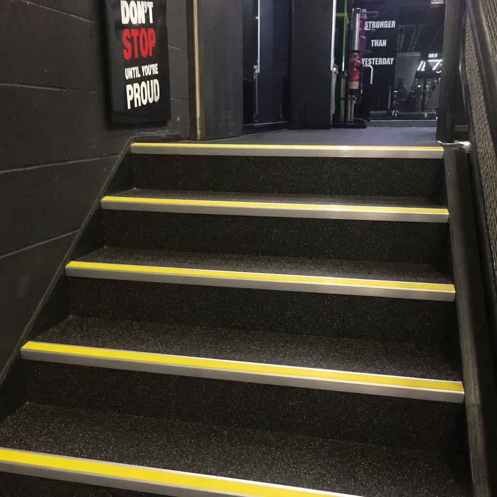 Customer photo review of Aluminium Stair Nosing 60x32mm Heavy Duty Anti Slip, 11 Colours