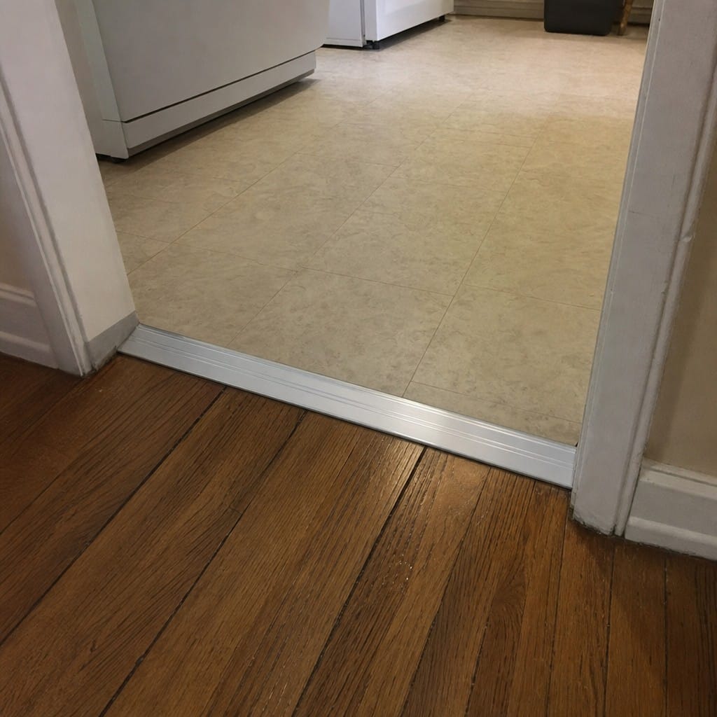Customer photo review of Aluminium Door Threshold 25mm Anodised Self Adhesive