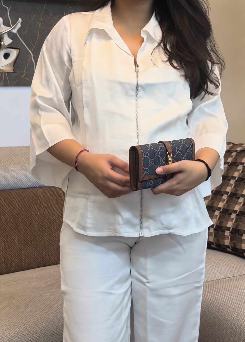 Customer photo review of The Cocoon Set- Pearl White