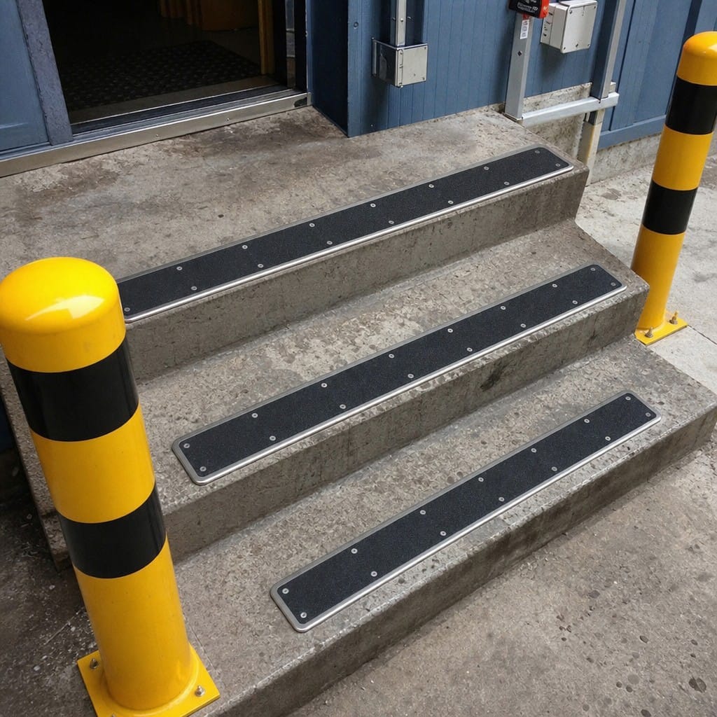 Customer photo review of Steel Treadplates 63mm 115mm Commercial Anti Slip Nosing