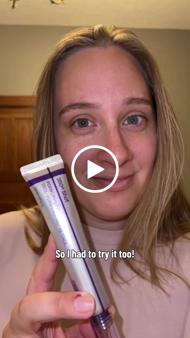 Customer video review of 360º Shot PDRN lifting Eye cream 30ml
