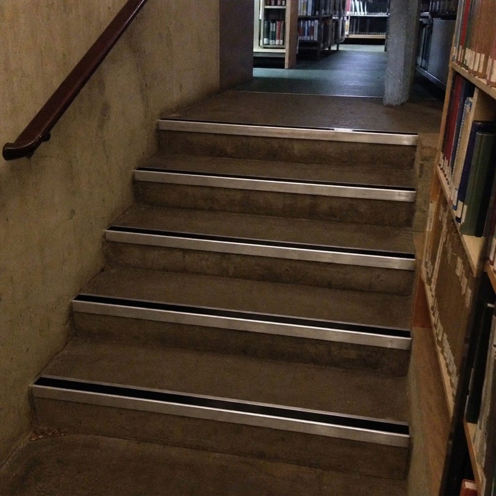 Customer photo review of Aluminium Stair Nosing 62x33mm Anti Slip Square Edge, Heavy Duty 2.77m