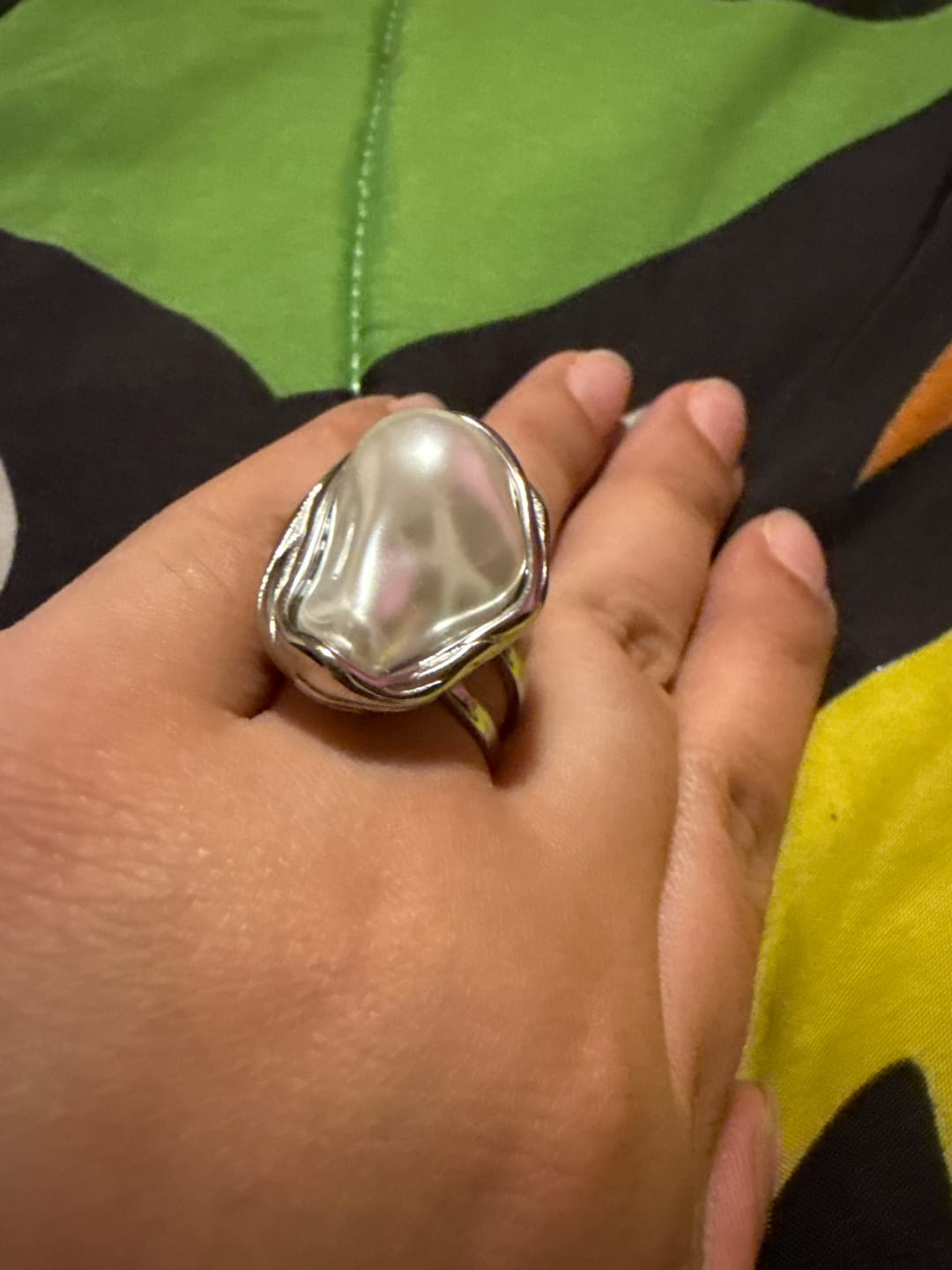 Customer photo review of Anillo Ajustable Renna Plata