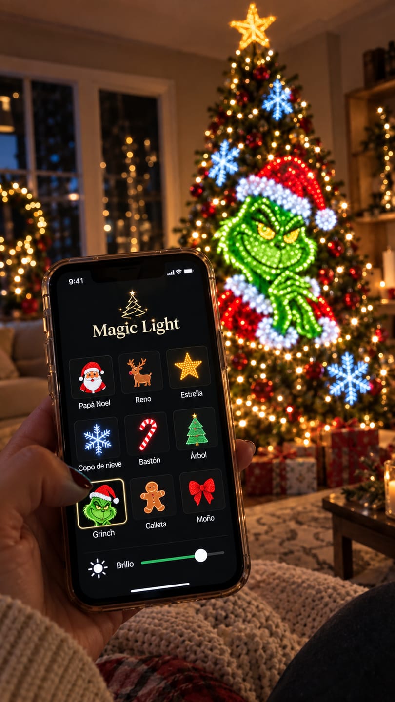 Customer photo review of Luces LED Navideñas Inteligentes